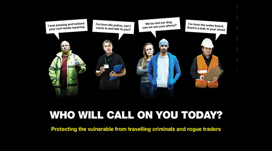 Be aware of doorstep criminals
