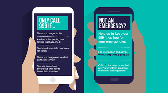 Help us to help you – only call 999 in an emergency