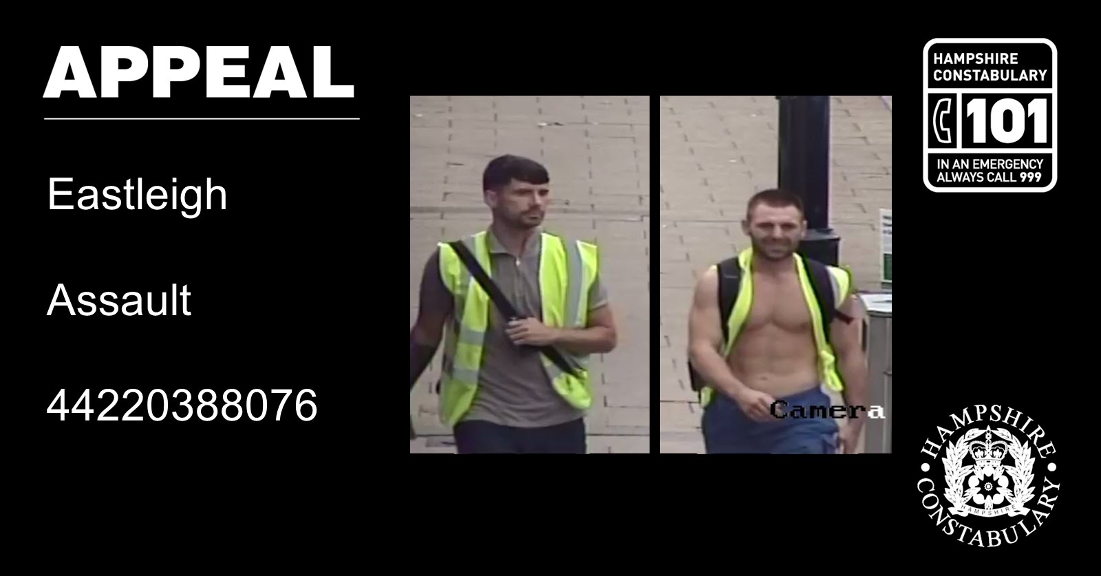 CCTV images released after man assaulted in Eastleigh
