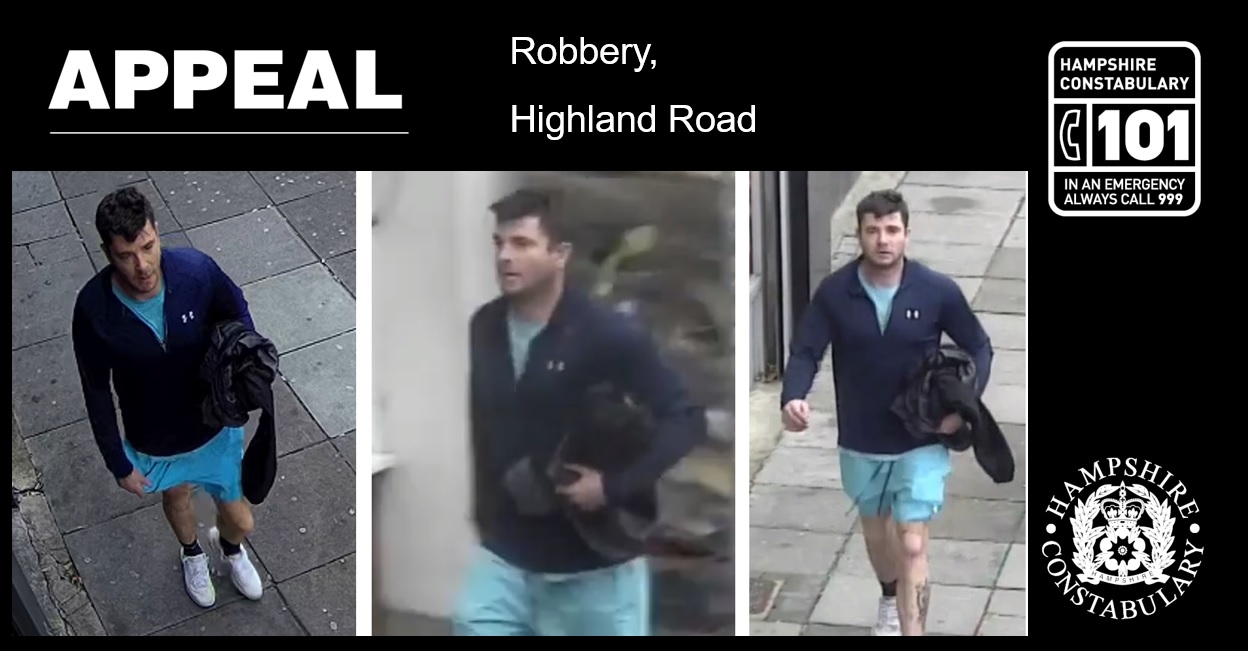 Appeal for information following robbery on Highland Road, Portsmouth