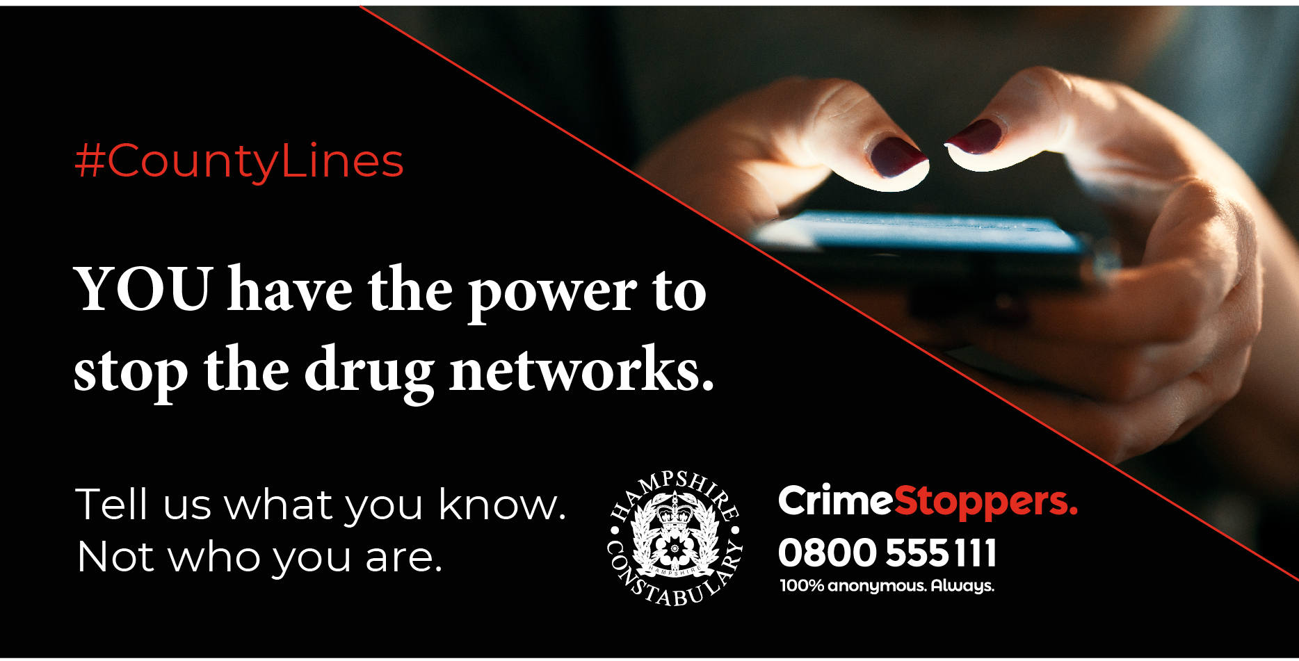 Police focus on disruption and dismantling county lines during intensification activity against transient drug activity