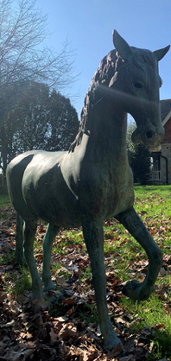 Witness appeal following theft of bronze horse sculpture in Lymington