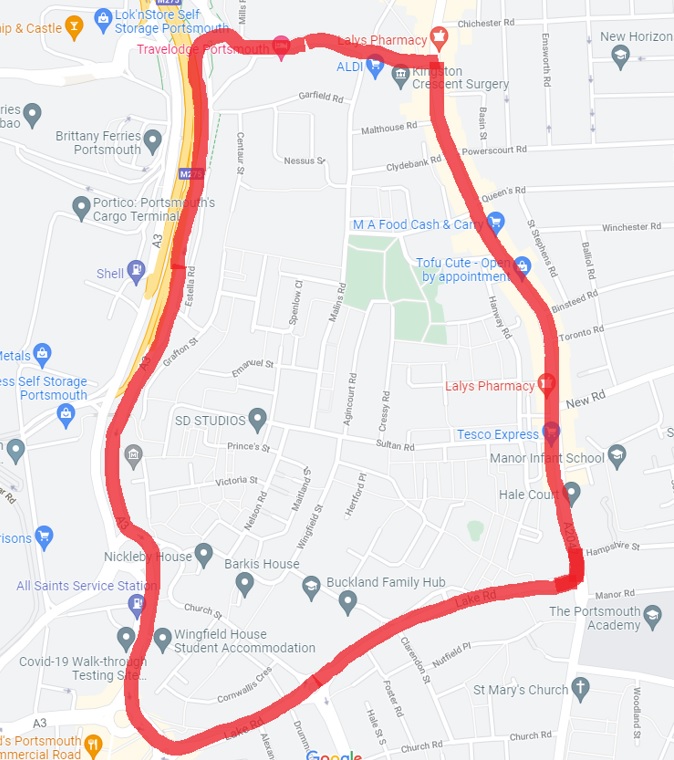  Officers tackling anti-social behaviour in Portsmouth issue dispersal order in Buckland area of the city