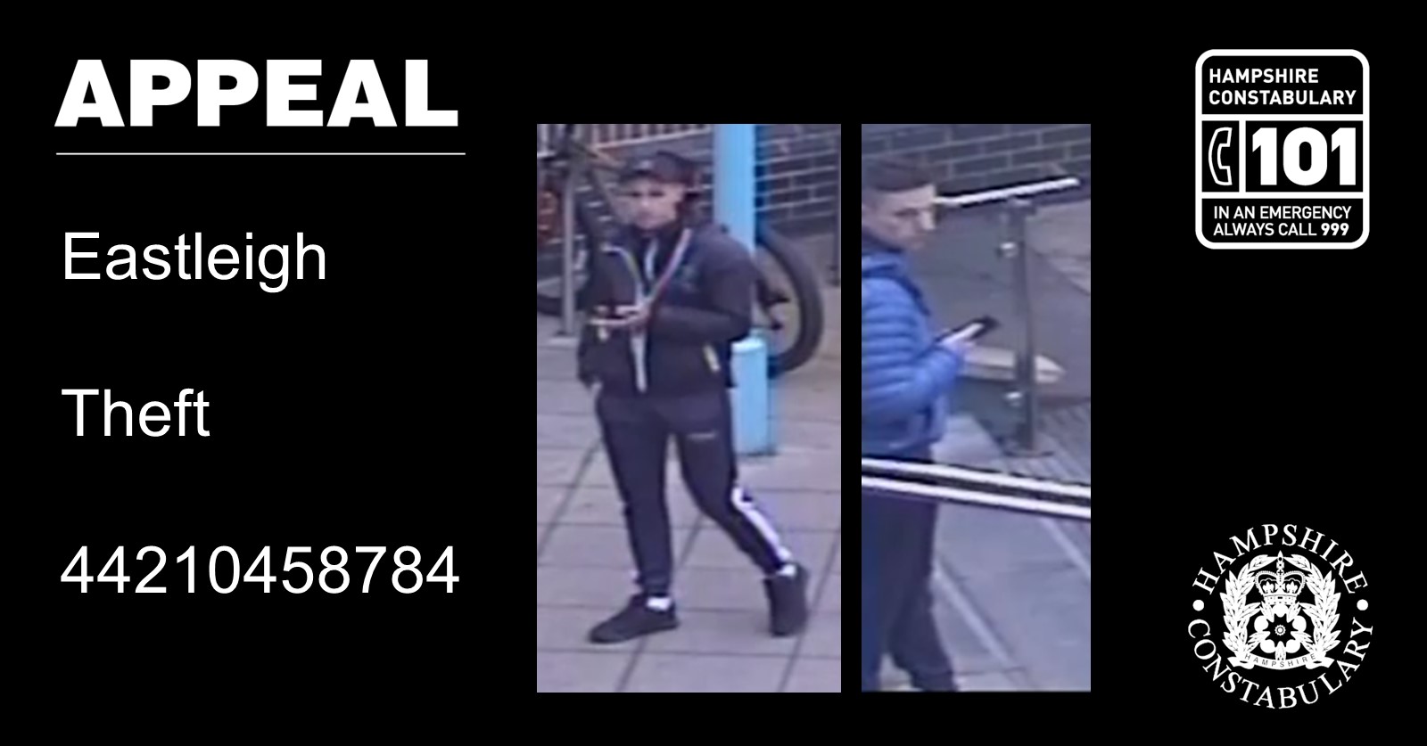 CCTV images released following bike theft in Eastleigh