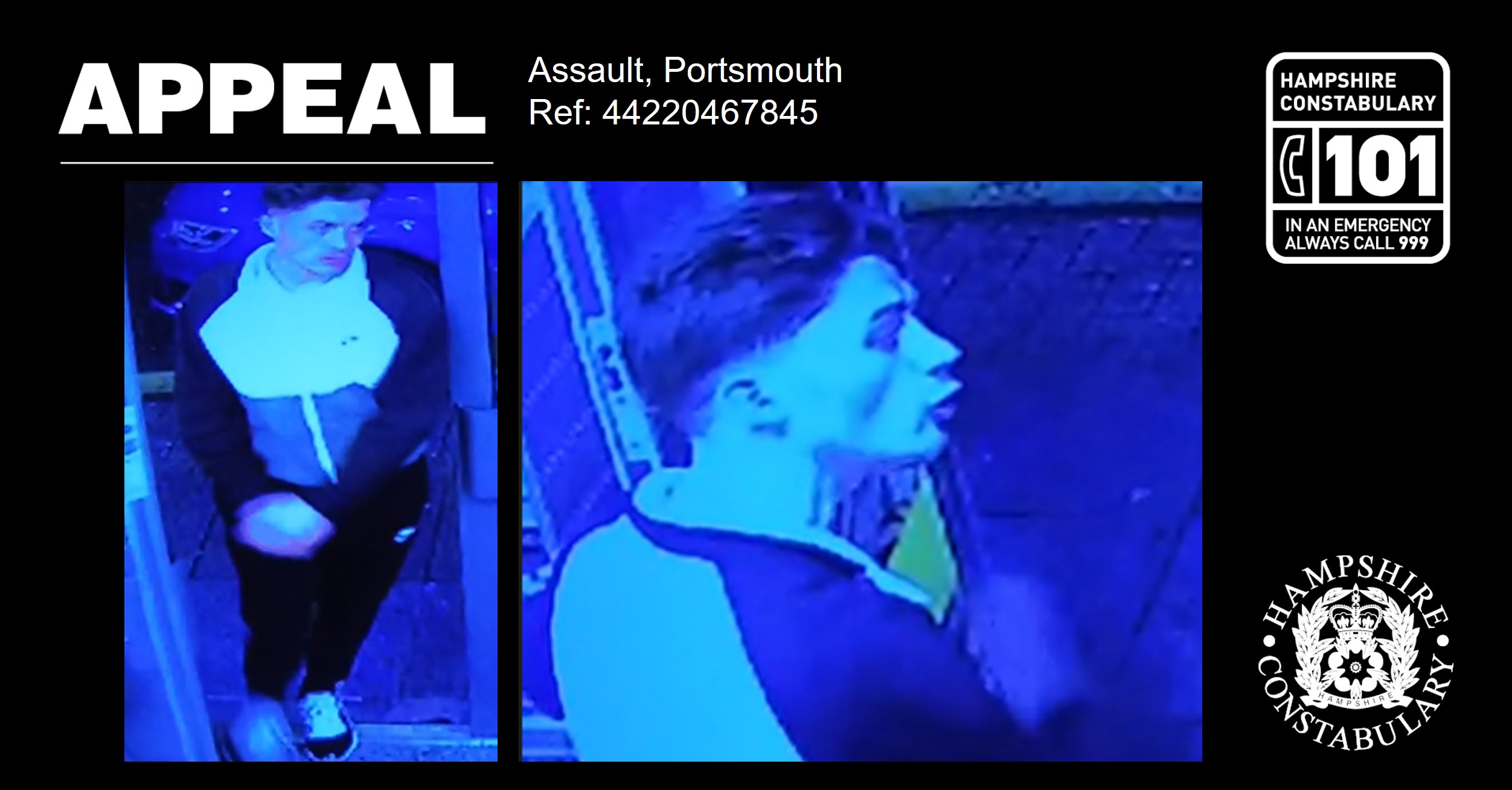 Appeal for information following Portsmouth assault