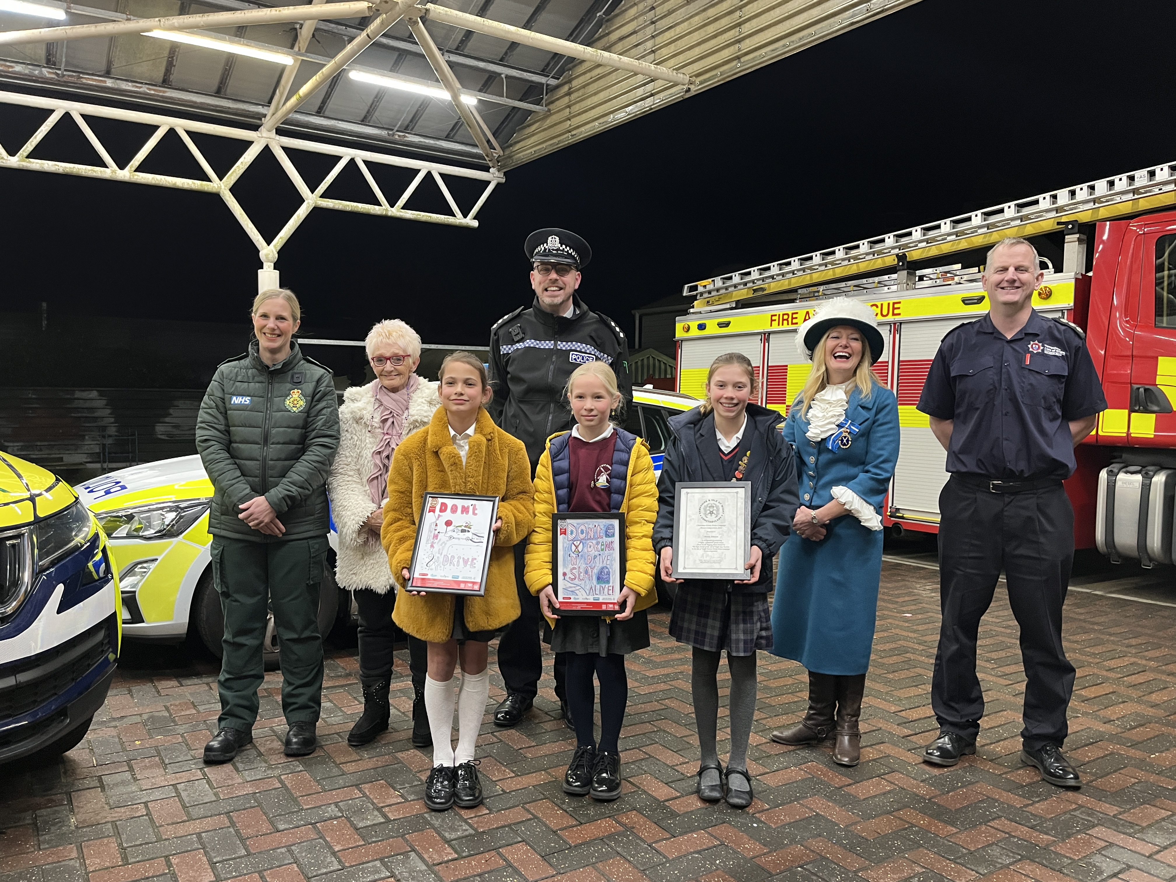 Schoolchildren praised for their creative efforts to support Isle of Wight police drink drive campaign