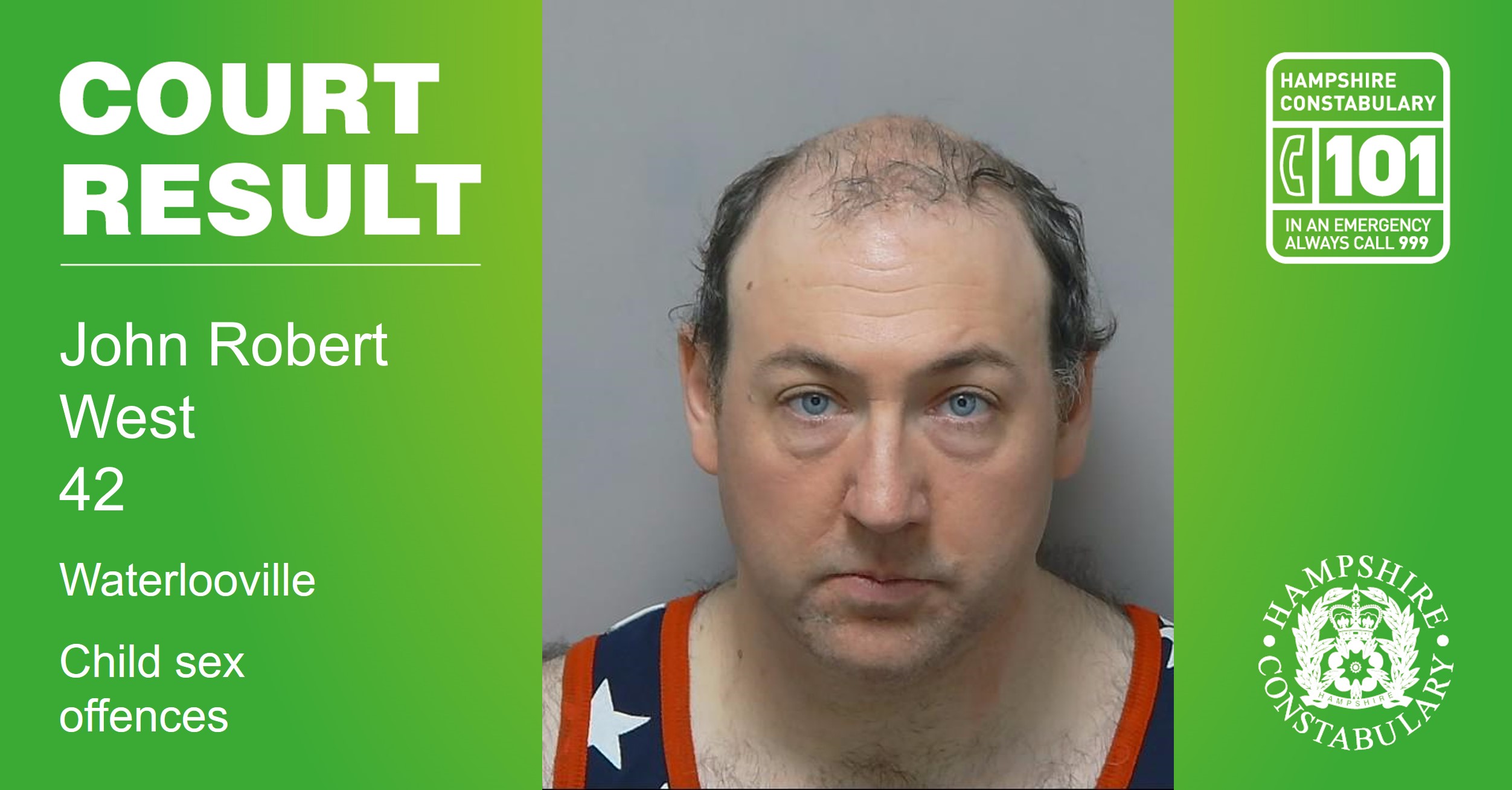 Man jailed for non-recent child sex offences in Waterlooville