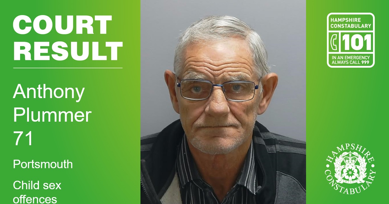 Portsmouth man sentenced for non-recent child sex offences between the 1970s and 2009