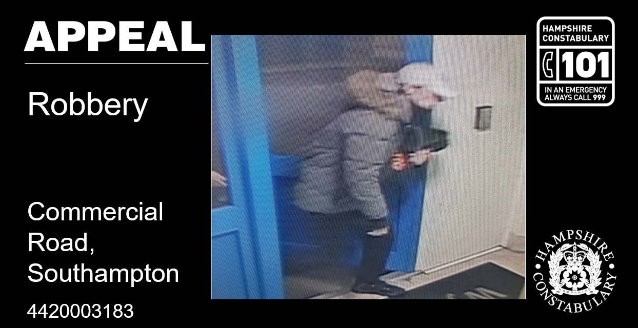 Appeal for information following robbery in Southampton