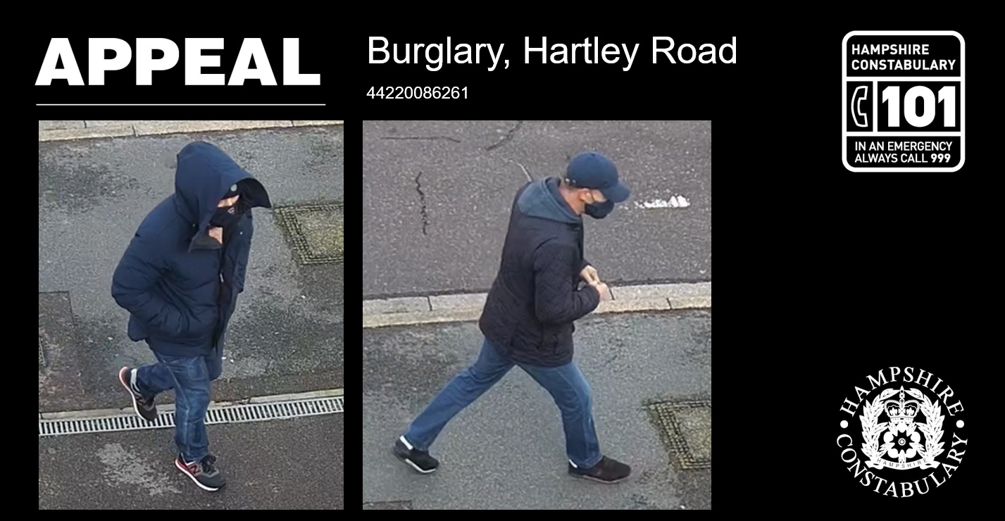 Appeal for witnesses following house burglary on Hartley Road, Portsmouth