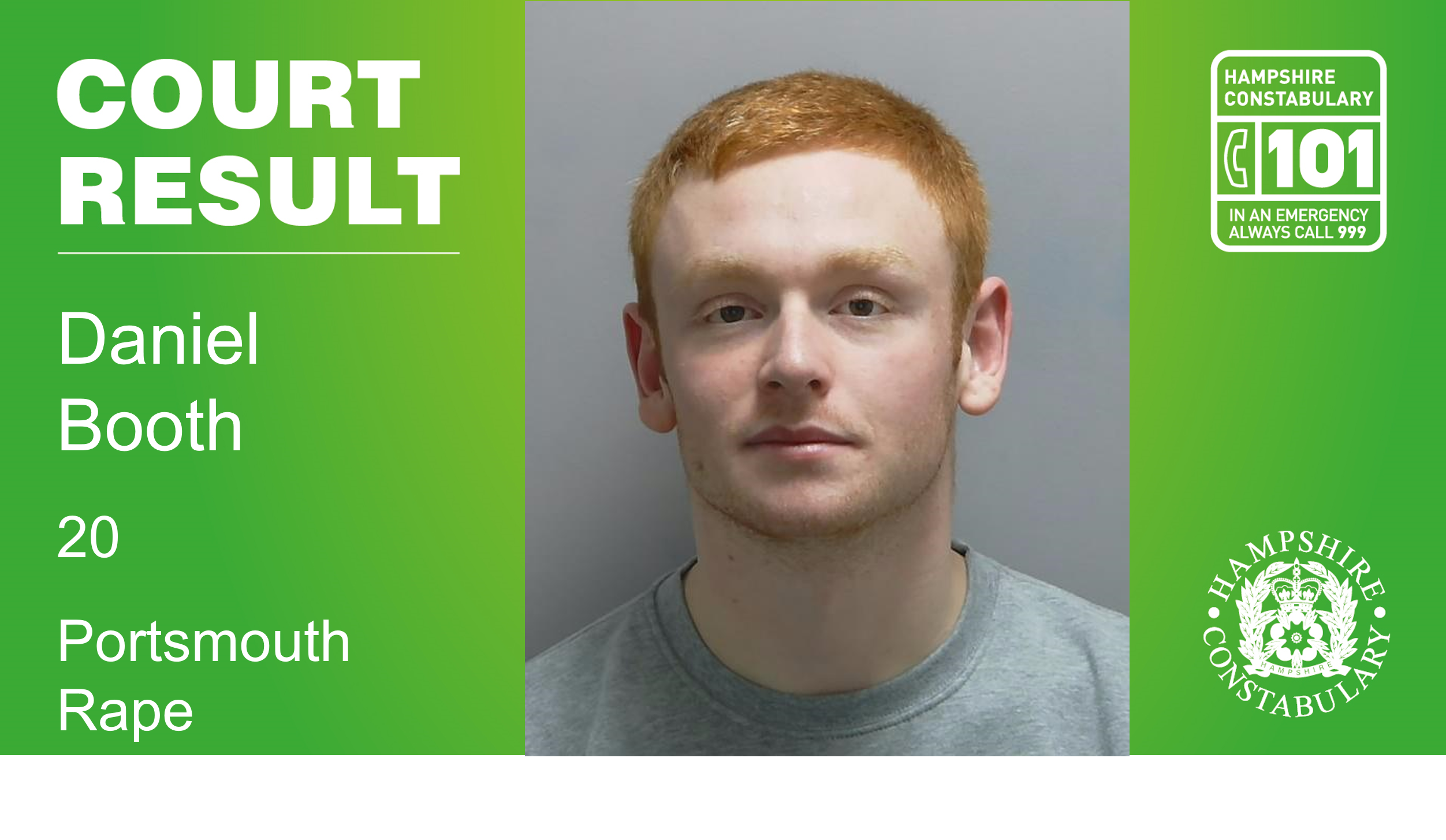 Man sentenced for the rape of a woman in Portsmouth City Centre