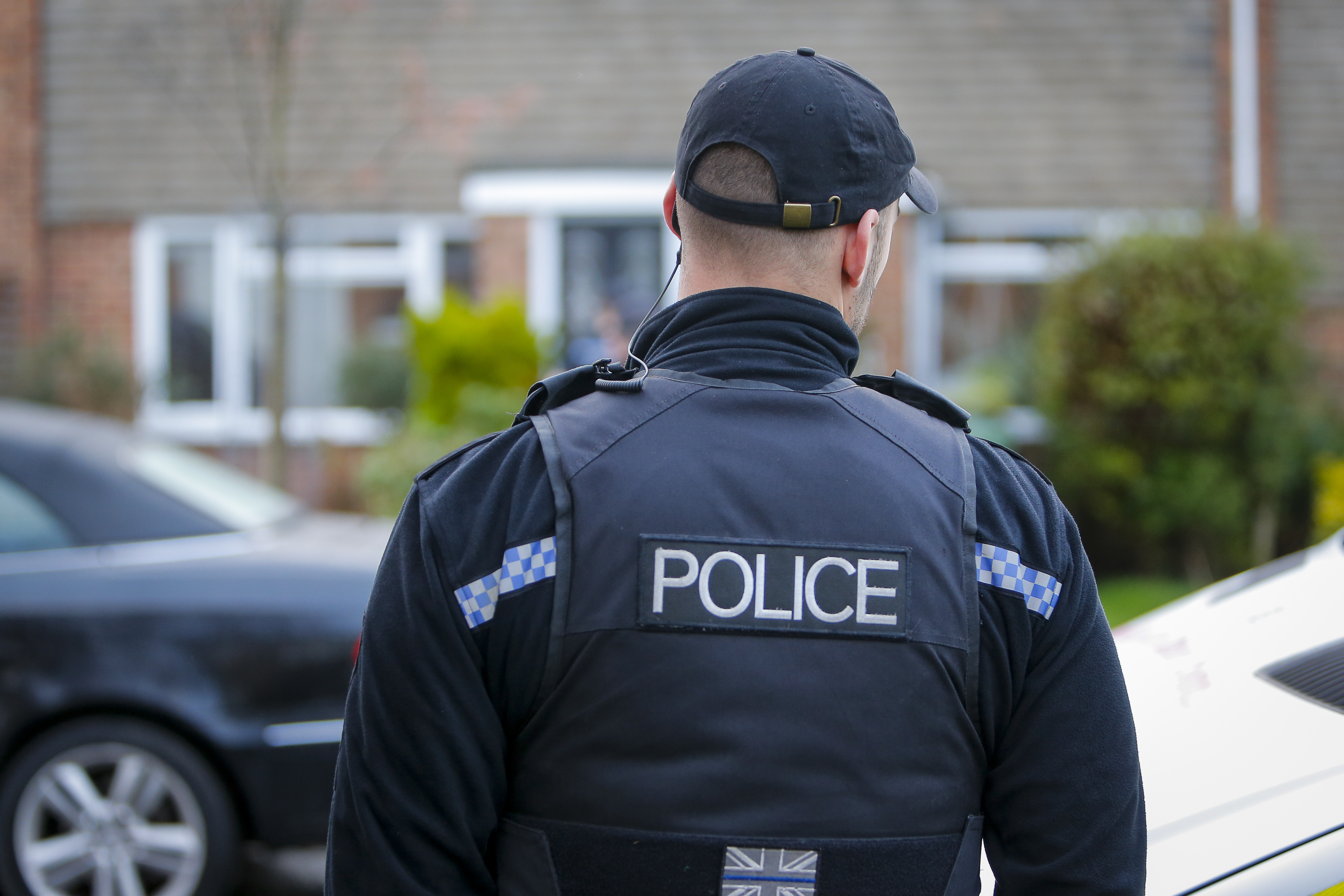 Police officer stock image