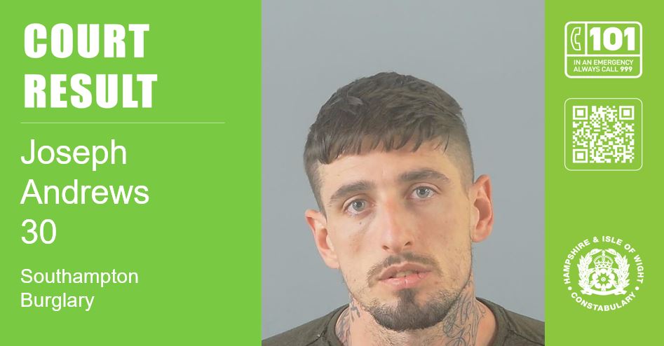 Man who burgled Southampton flat is jailed