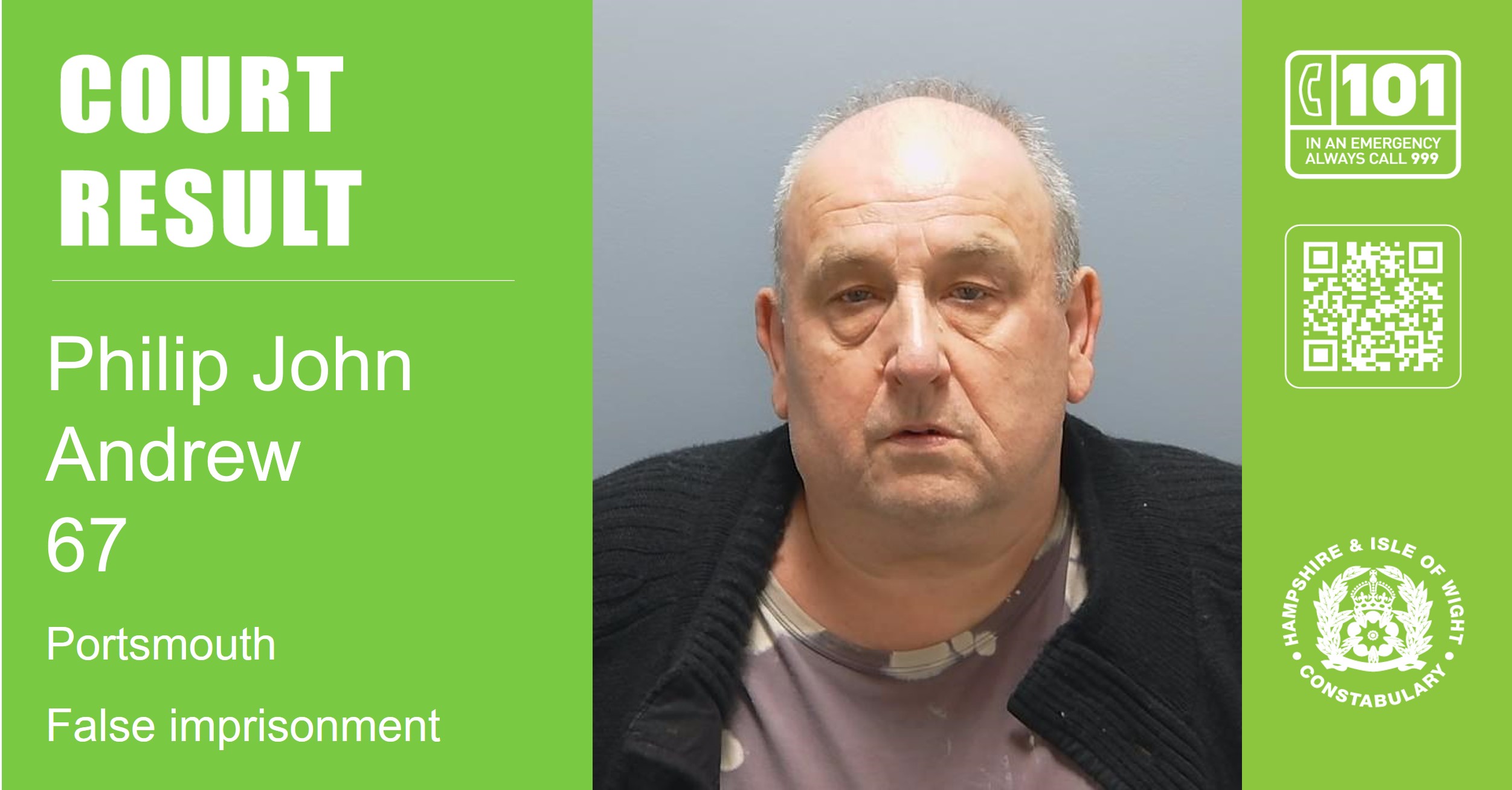 Portsmouth man sentenced to more than ten years in prison for false imprisonment