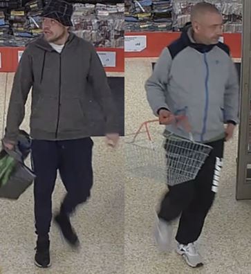 We would like to speak to these men in connection with two shoplifting incidents which took place in Sainsbury’s, Tollbar Way, Hedge End.