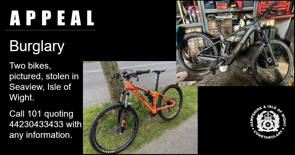 Bicycles stolen during Seaview burglary