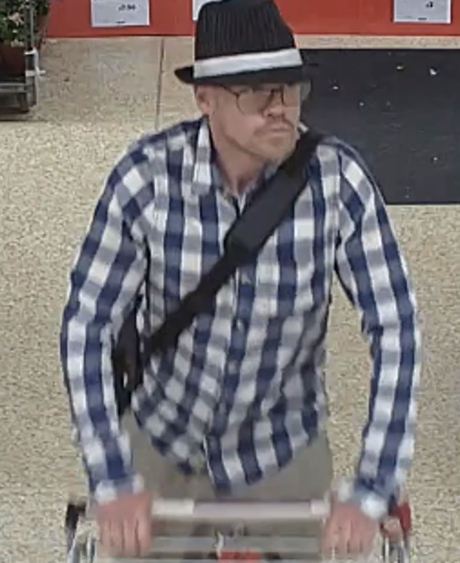 Do you recognise this man? We would like to speak to him in connection with a shoplifting incident which took place in Sainsbury’s, Tollbar Way, Hedge End.