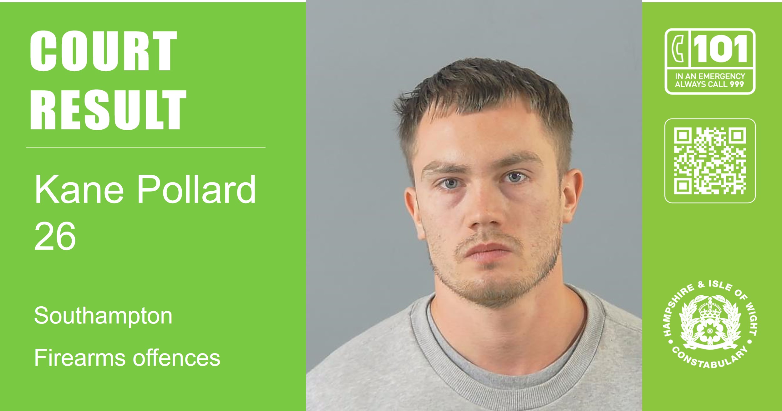 Southampton man jailed following the discovery of firearms in local woodland