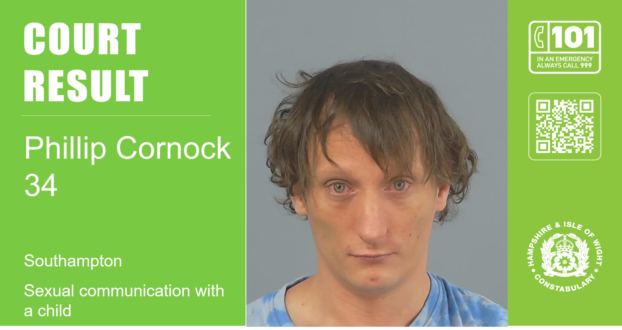 Southampton man sentenced for sexual communication with a child