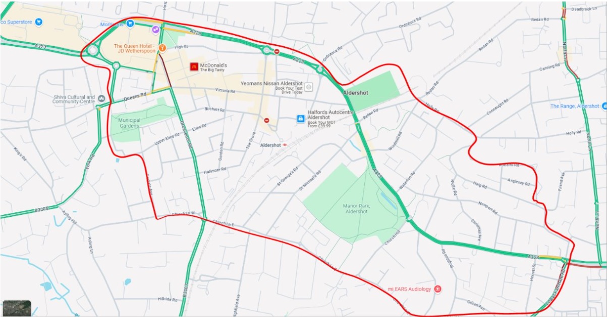 Dispersal Order in place today in Aldershot