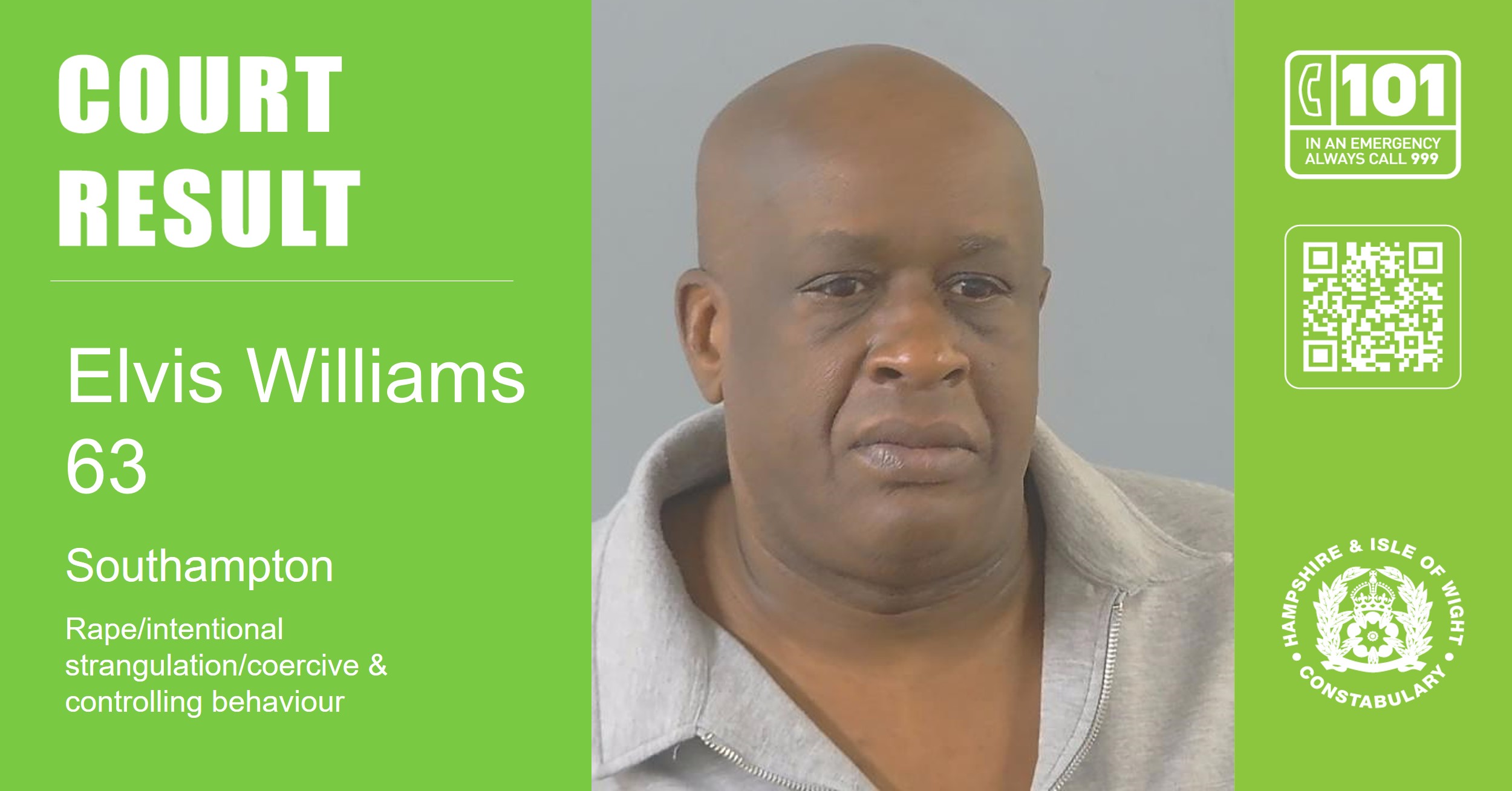 Southampton man jailed following rape, strangulation and coercive & controlling behaviour 