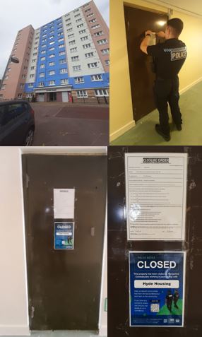 Gosport flat linked to drugs supply and violence sealed shut following Closure Order application
