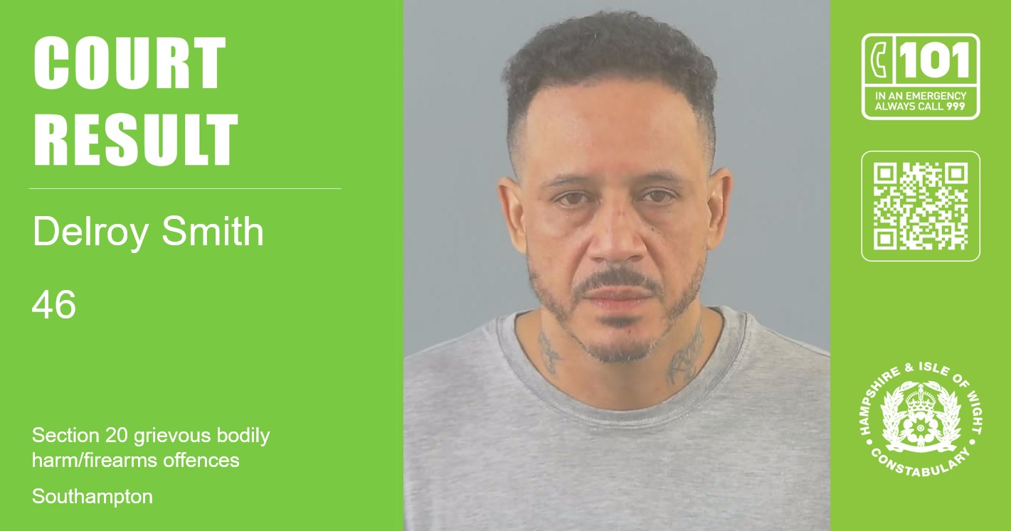 Southampton man jailed for seriously injuring a woman with a firearm