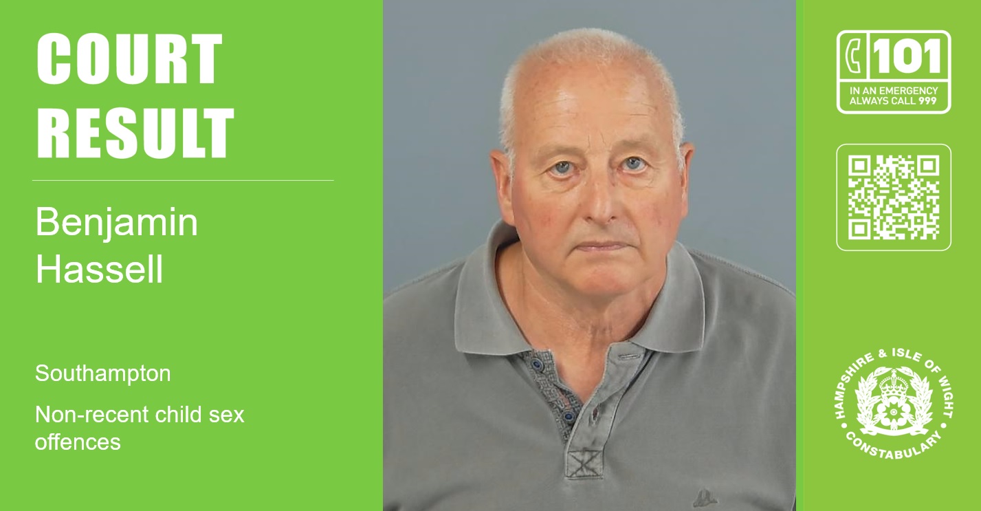 Man, 70, jailed for non-recent child sex offences in Southampton