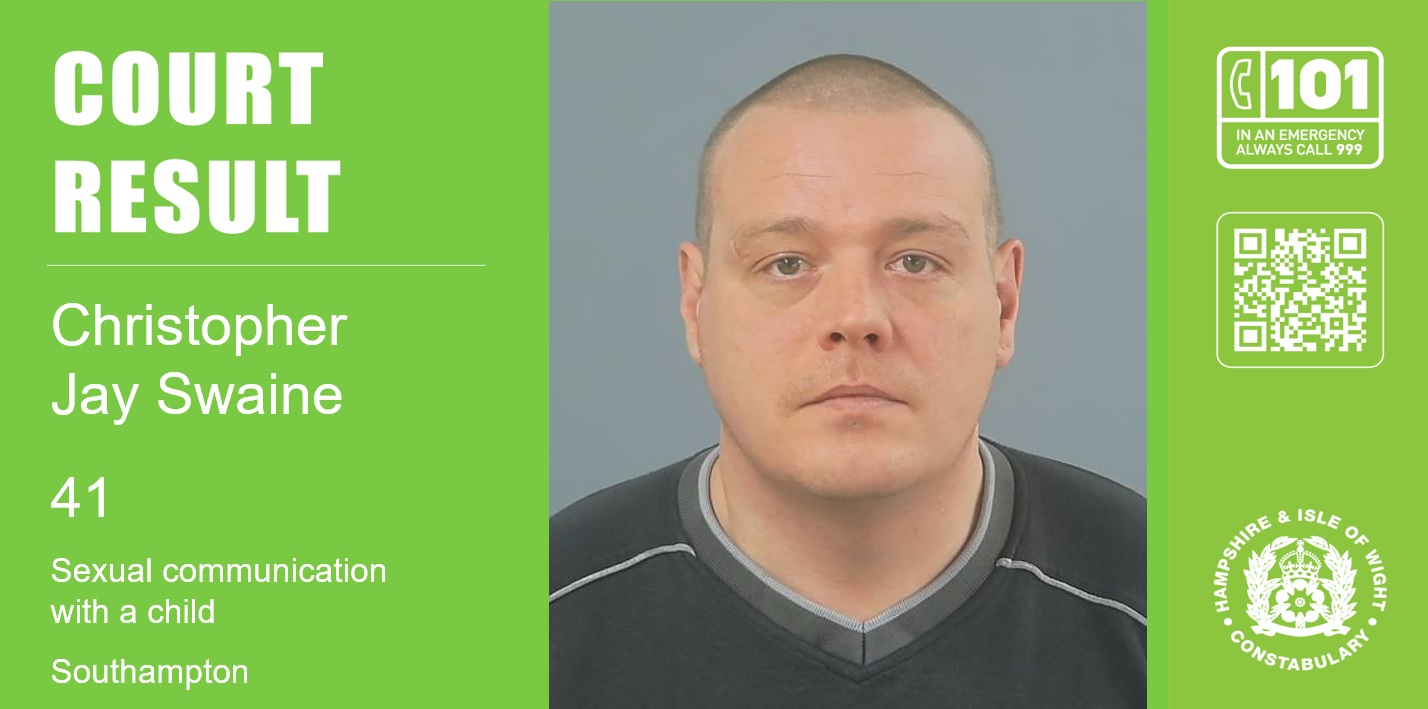 Southampton man jailed for sexual communication with a child