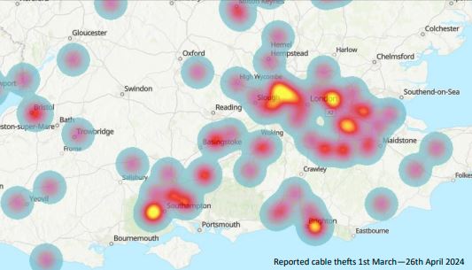 Cable Theft - Heat Map