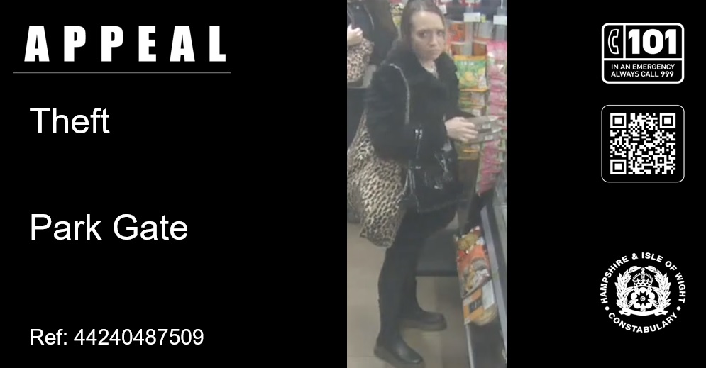 Appeal for information in Park Gate theft investigation