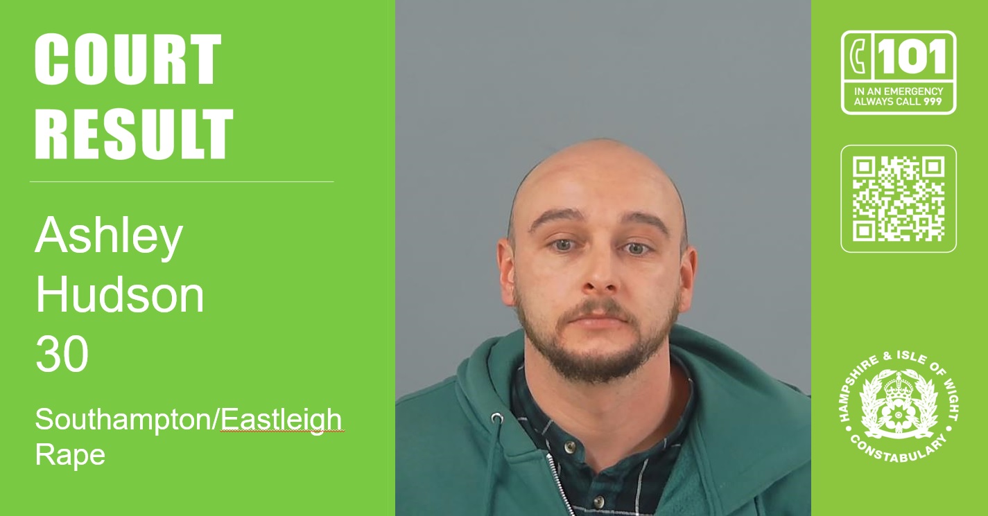 Eastleigh man jailed for the repeated rape of a woman in Southampton and Eastleigh