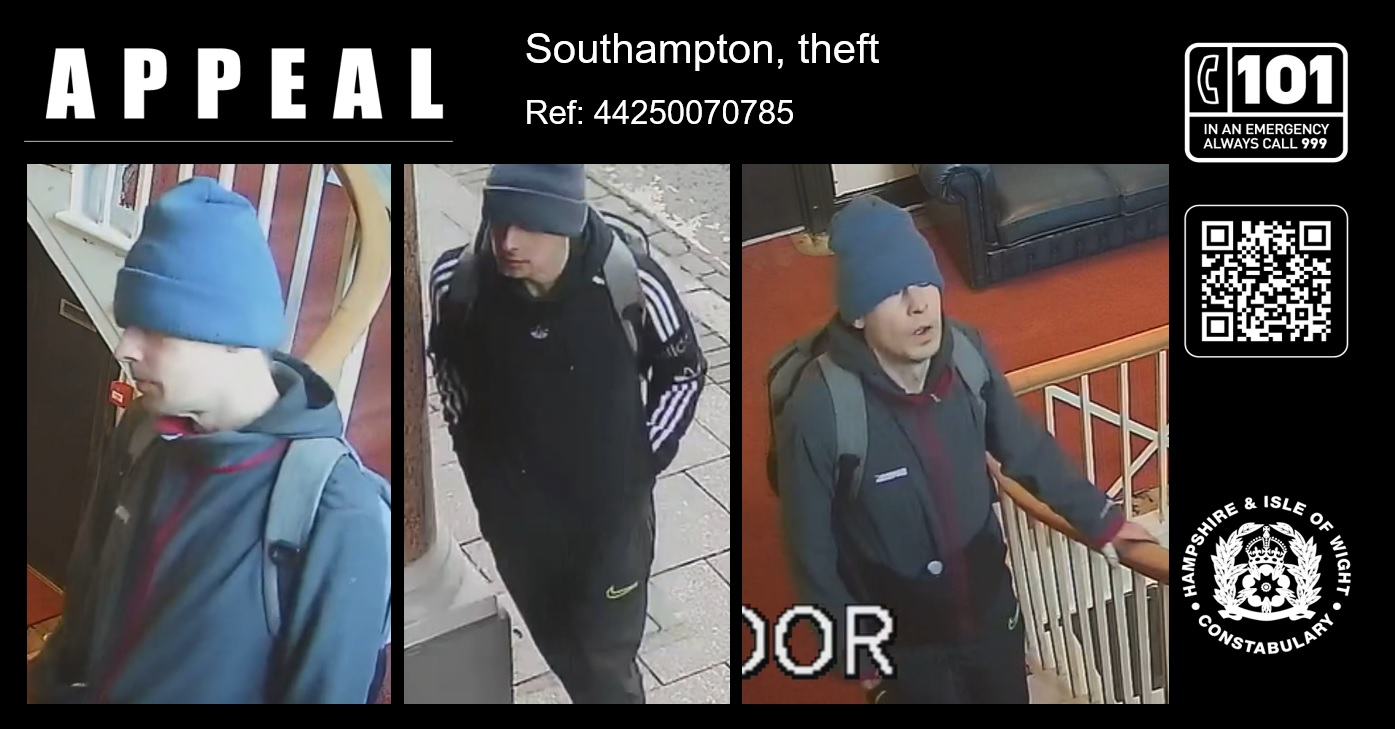 Police appeal for information in connection with Southampton theft