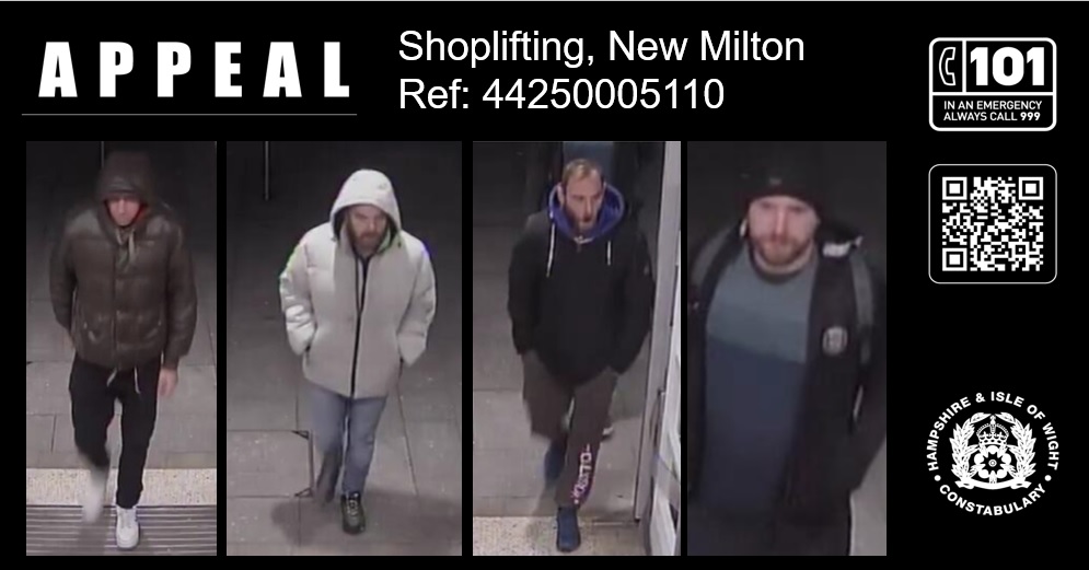 Appeal for information in New Milton shoplifting investigation