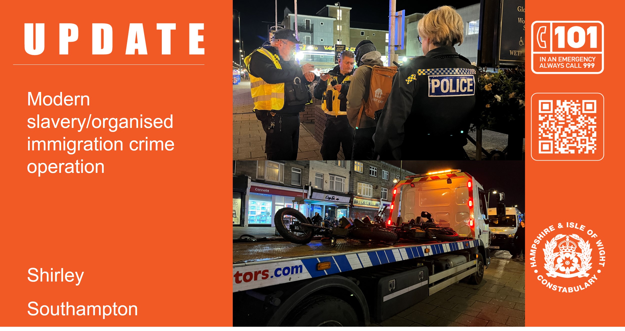 Police launch operation tackling modern day slavery and exploitation in Southampton