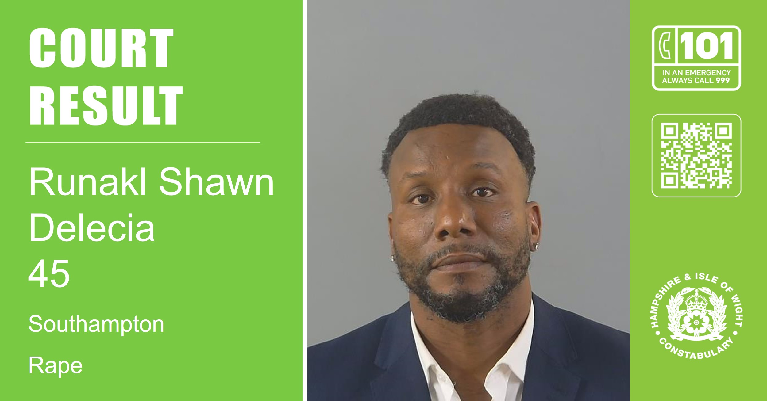 Man jailed for more than seven years for the rape of a teenager in Southampton