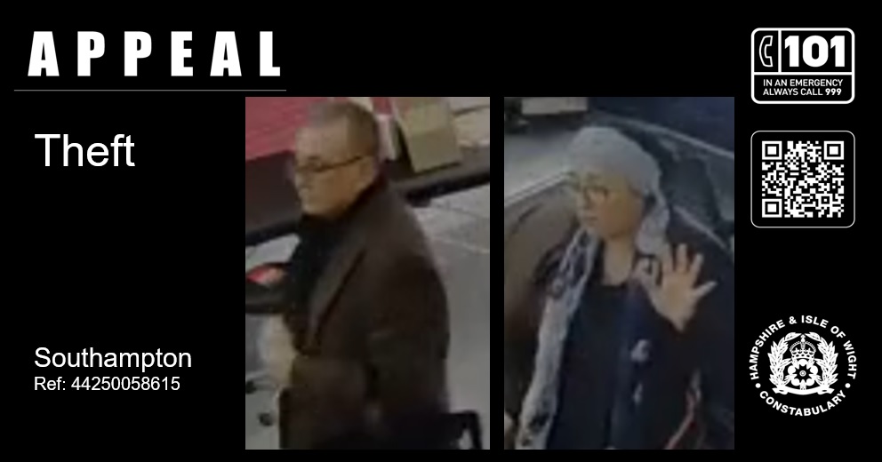 CCTV imagery released in Southampton theft