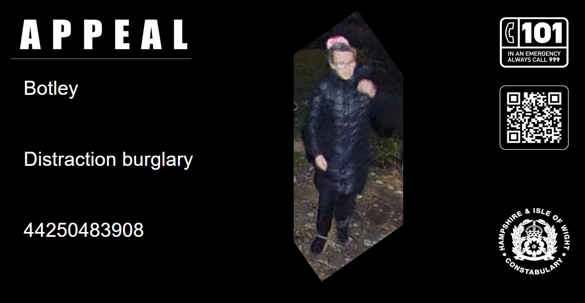 Image issued following report of distraction burglary in Botley