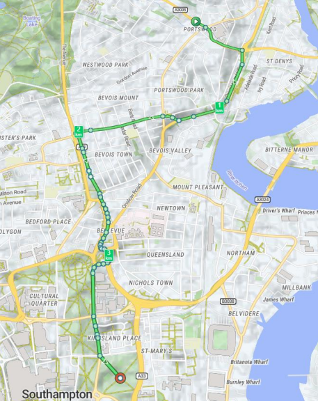 Southampton - route.png