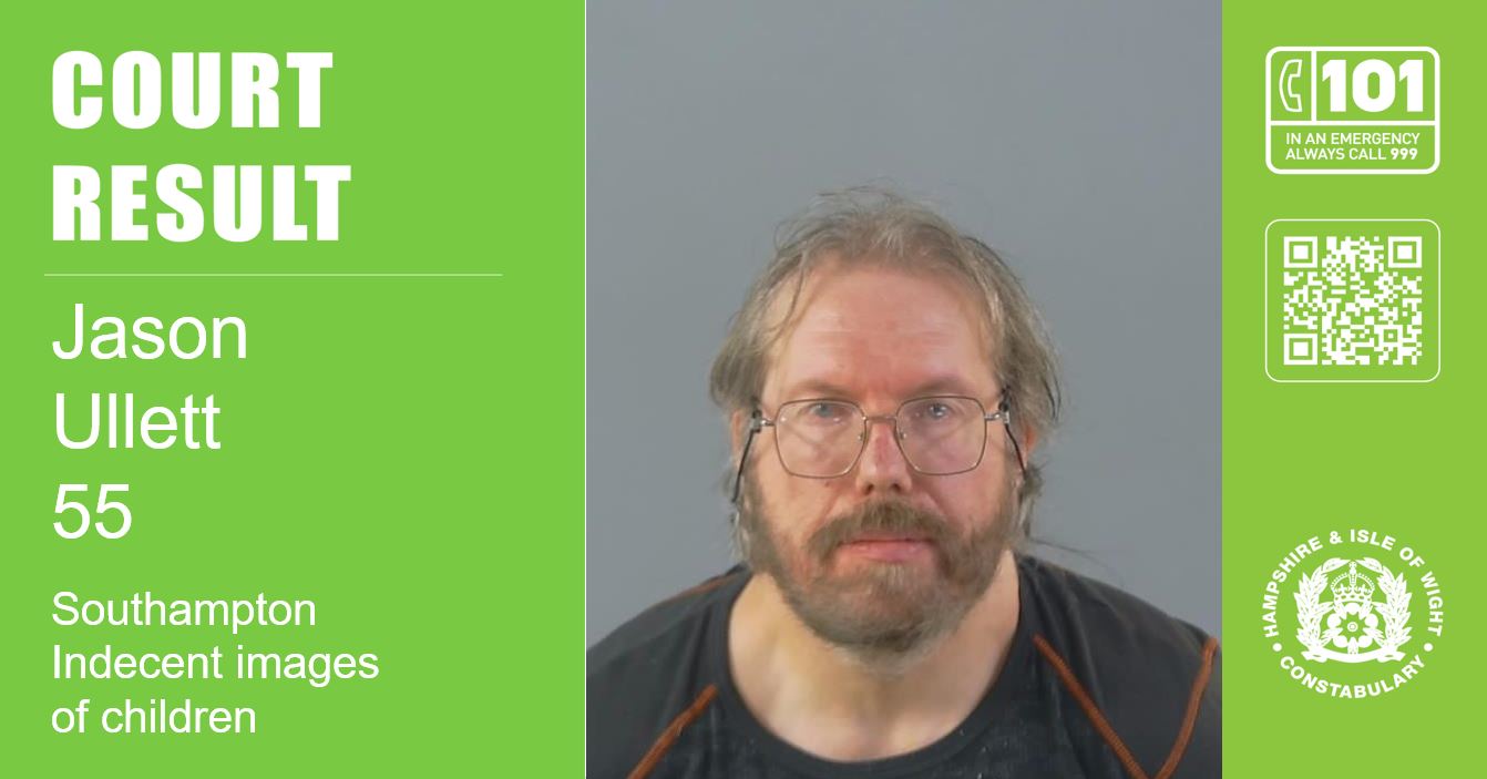 Southampton man jailed for possessing indecent images of children