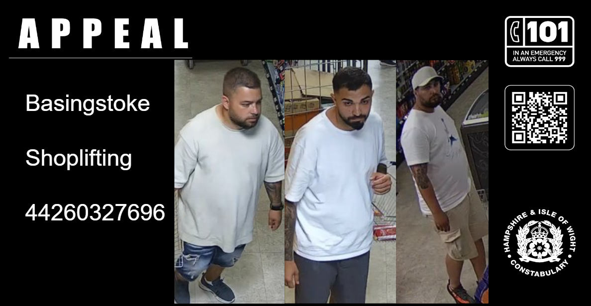 CCTV released following shoplifting incident in Basingstoke 