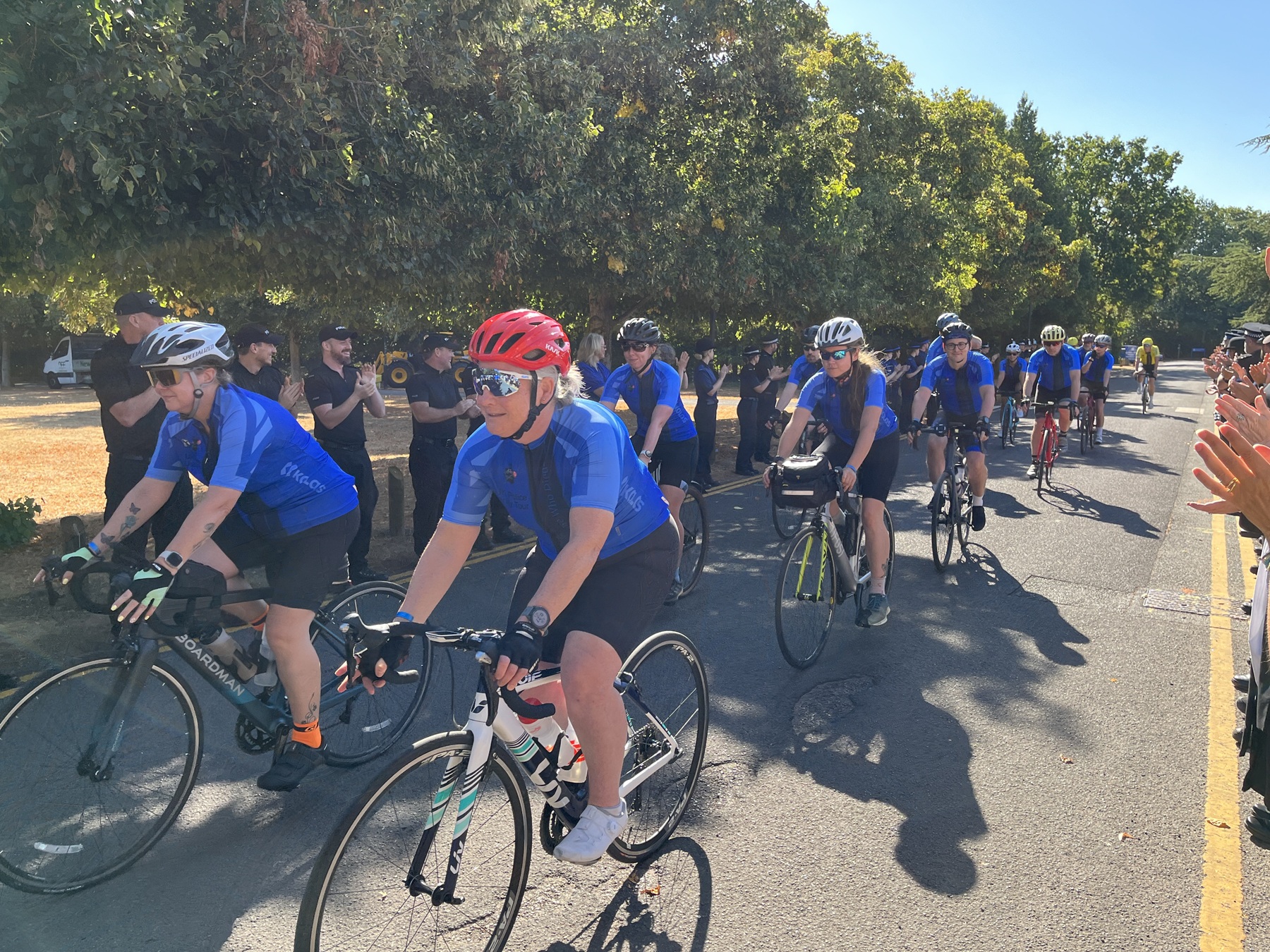 Cyclists set off on tour
