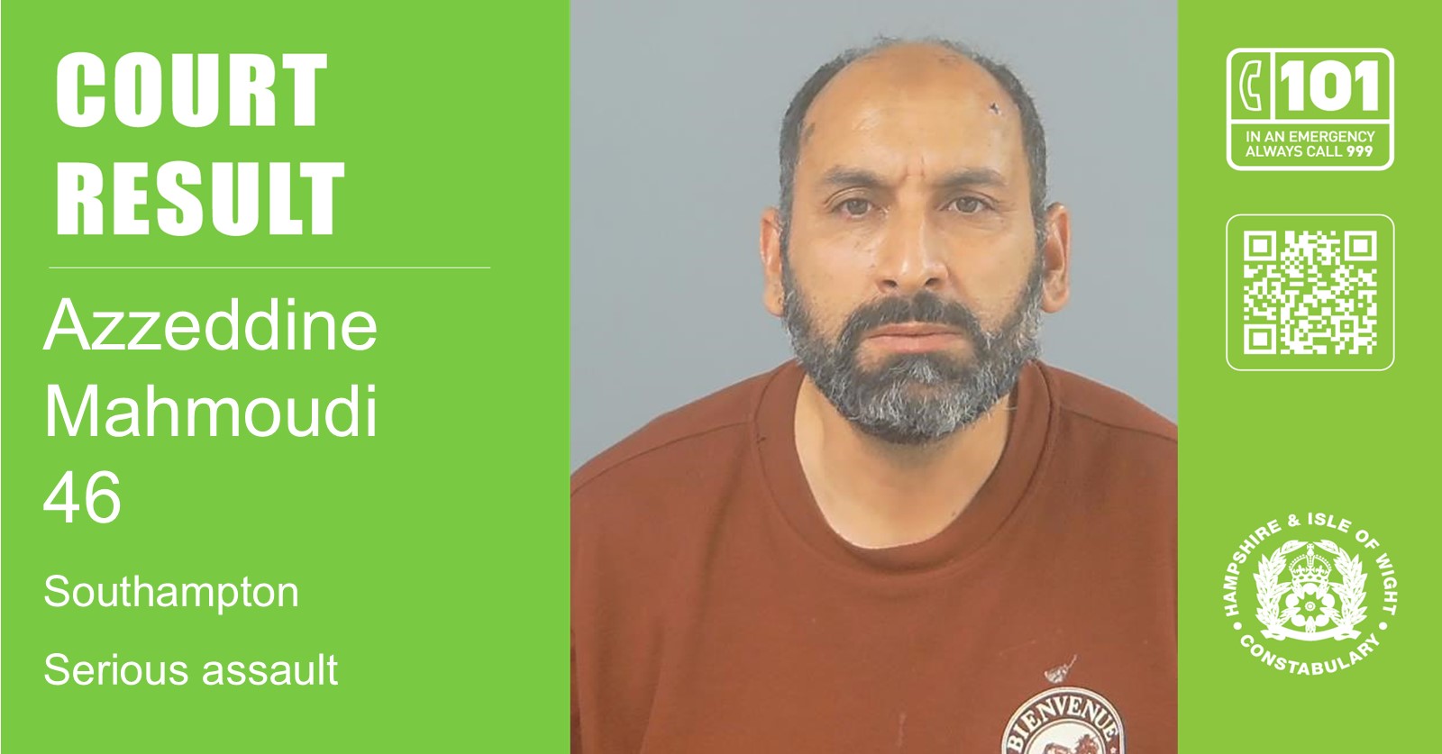 Court result Azzeddine Mahmoudi