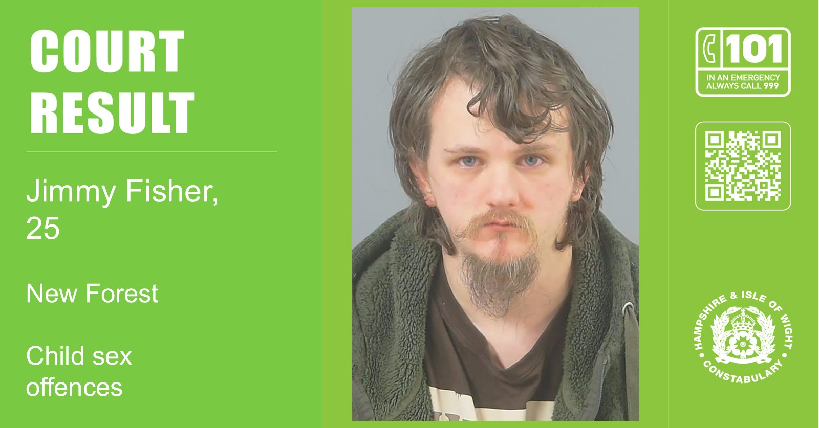Jimmy Fisher, of Efford way, Lymington, who pleaded guilty to the charges against him at Southampton Crown Court on Friday 15 May, was sentenced at the same court on Monday (6 July)
