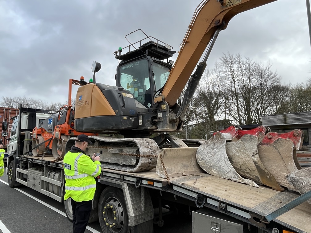 Police stop and check plant and farm machinery to identify stolen goods ...