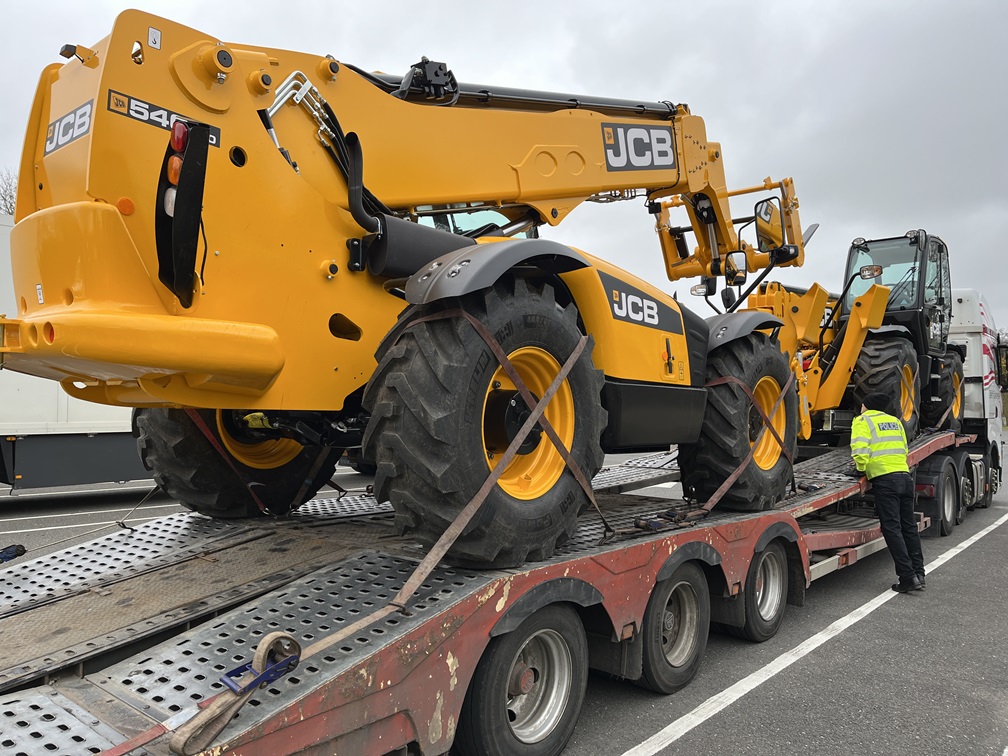 Police stop and check plant and farm machinery to identify stolen goods ...