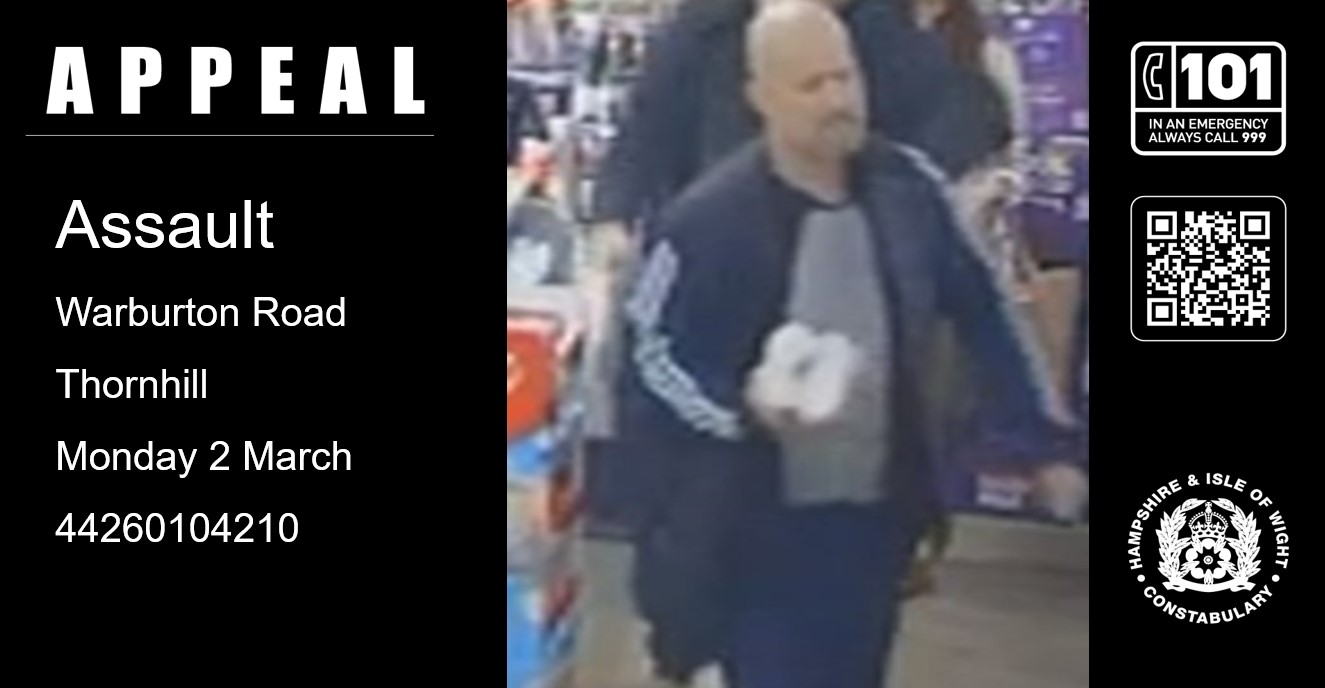 Appeal following assault in Southampton