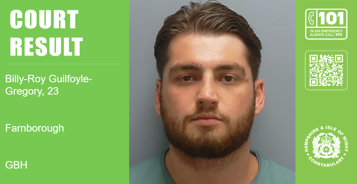Man, 23, jailed after man attacked with knife and baseball bat in Farnborough 