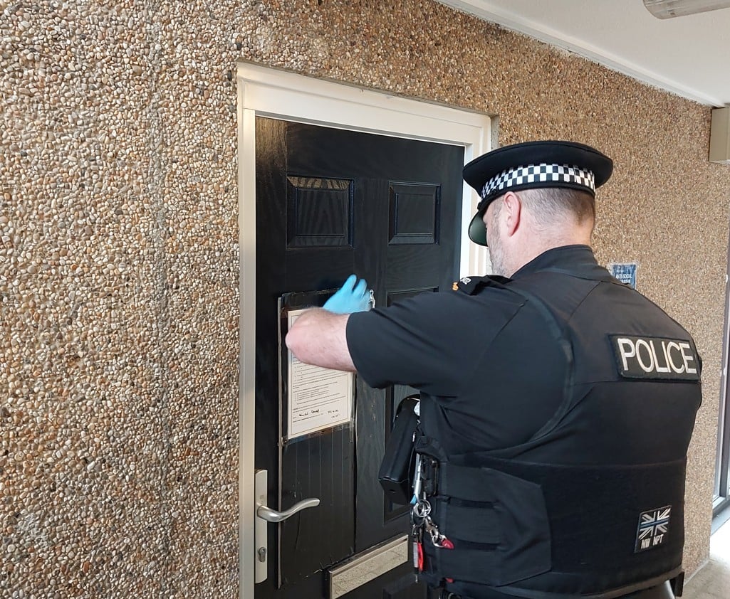Yesterday afternoon (Thursday 22 October), officers in the New Forest served a full closure order on a flat in New Milton