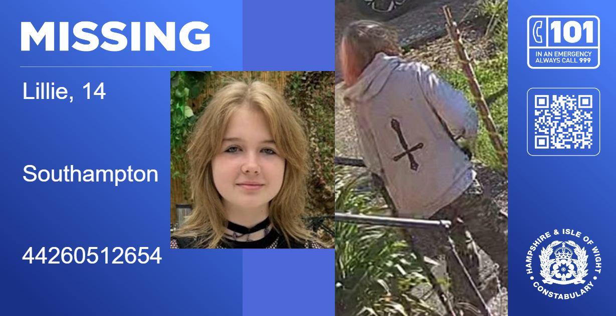 MISSING: Lillie, 14, from Southampton 